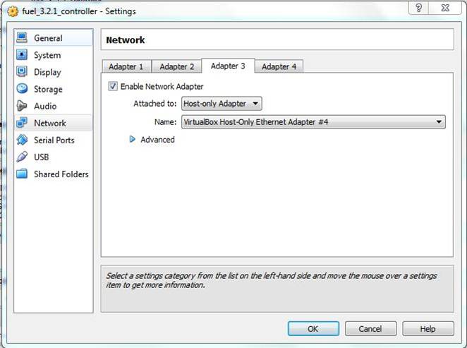 node vms create net3